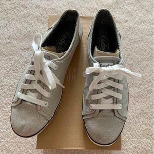 Keds Shoes | Gray & Silver Women's Canvas Sneakers